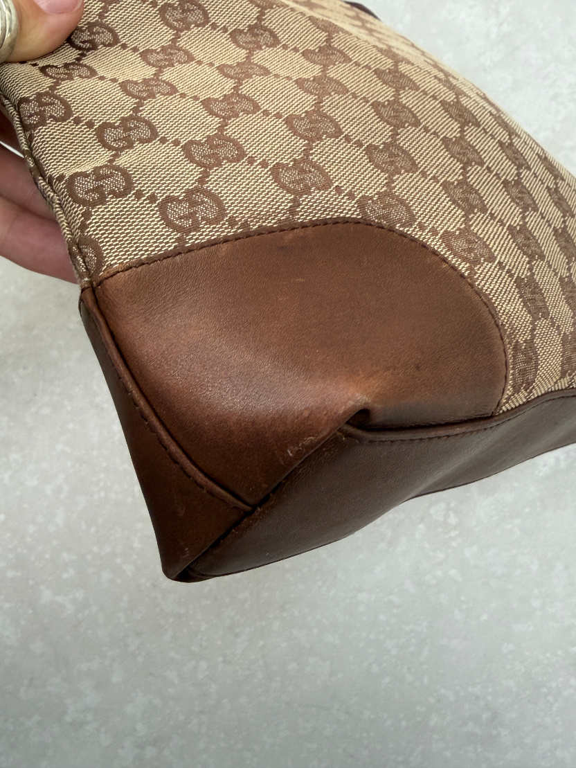 RR ARCHIVE Gucci GG Canvas & Leather Shoulder Bag