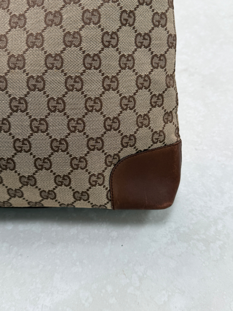 RR ARCHIVE Gucci GG Canvas & Leather Shoulder Bag