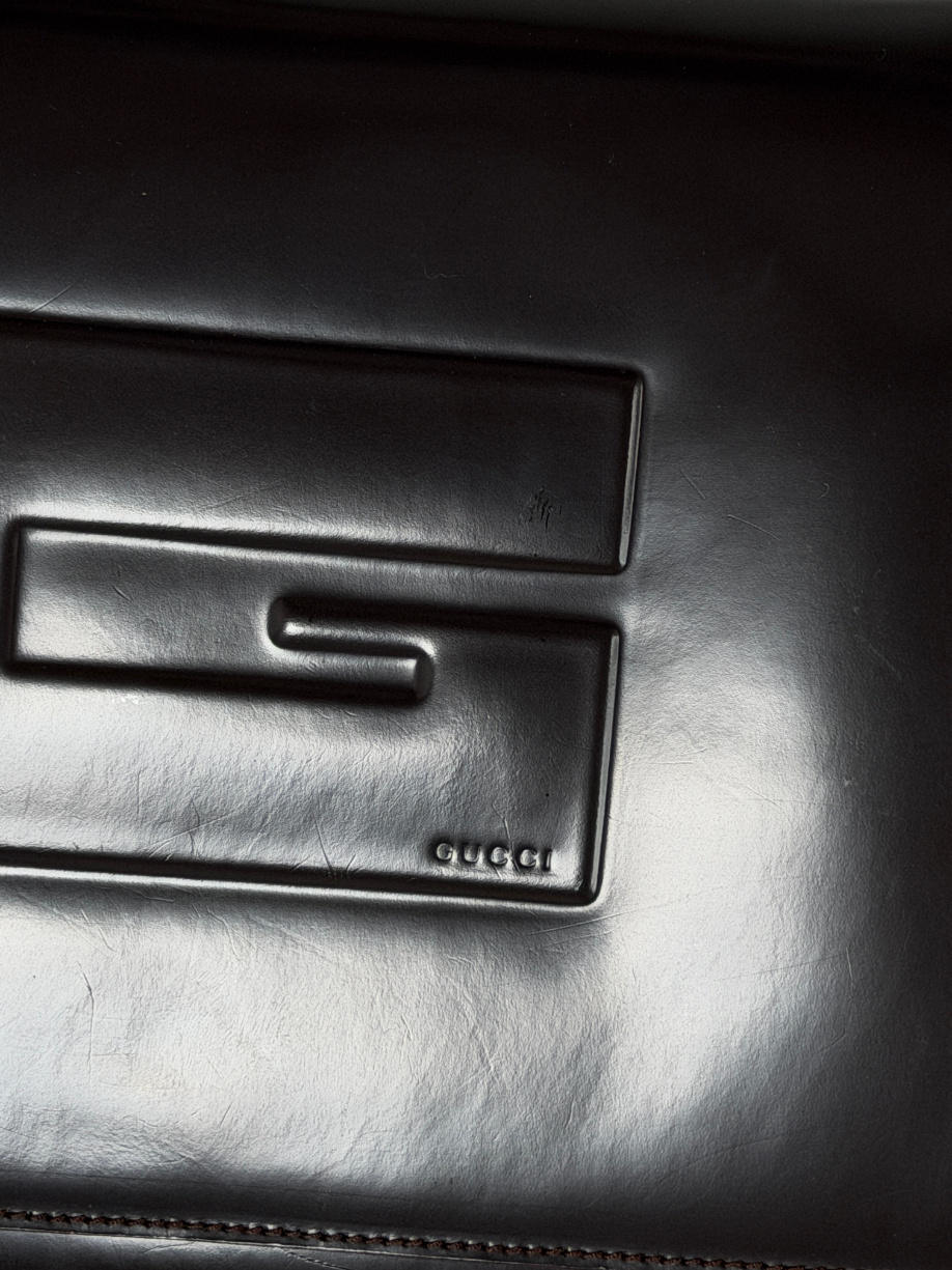 RR ARCHIVE Gucci Patent Leather Shoulder Bag