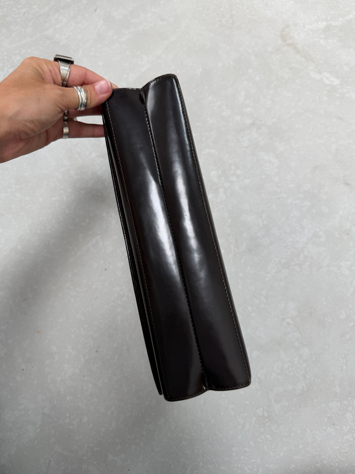RR ARCHIVE Gucci Patent Leather Shoulder Bag