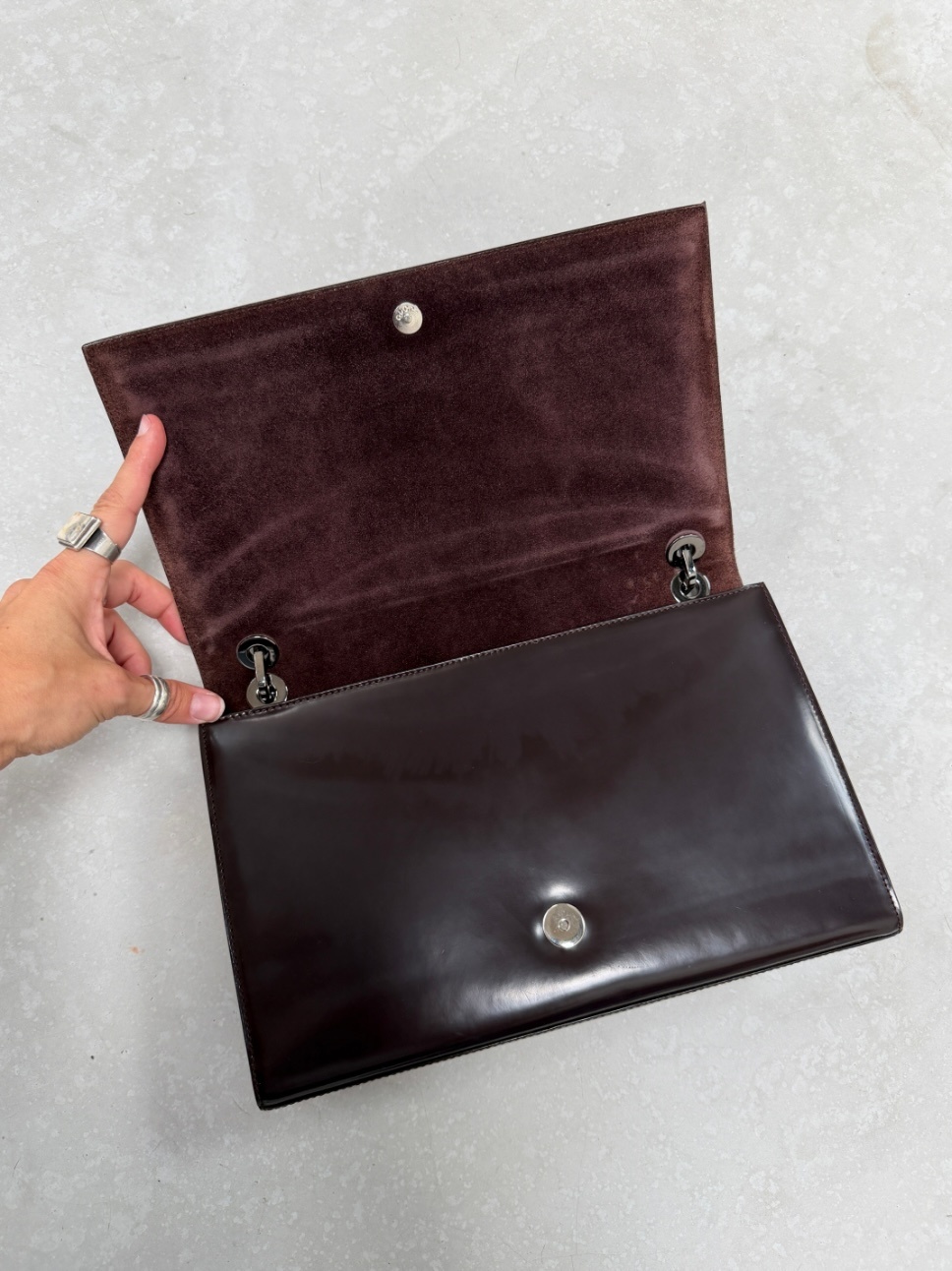 RR ARCHIVE Gucci Patent Leather Shoulder Bag