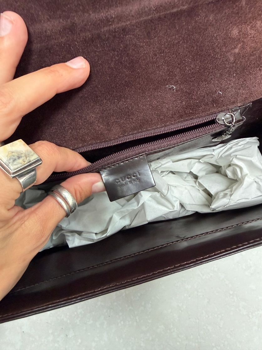 RR ARCHIVE Gucci Patent Leather Shoulder Bag