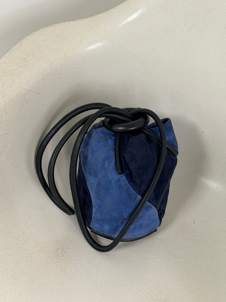 RR ARCHIVE Loewe Suede 2 Tone Bucket Bag