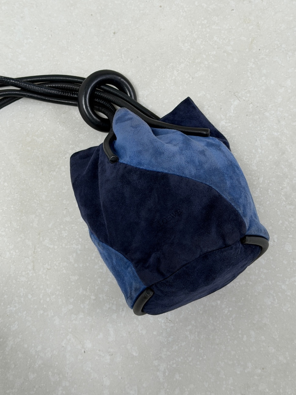 RR ARCHIVE Loewe Suede 2 Tone Bucket Bag