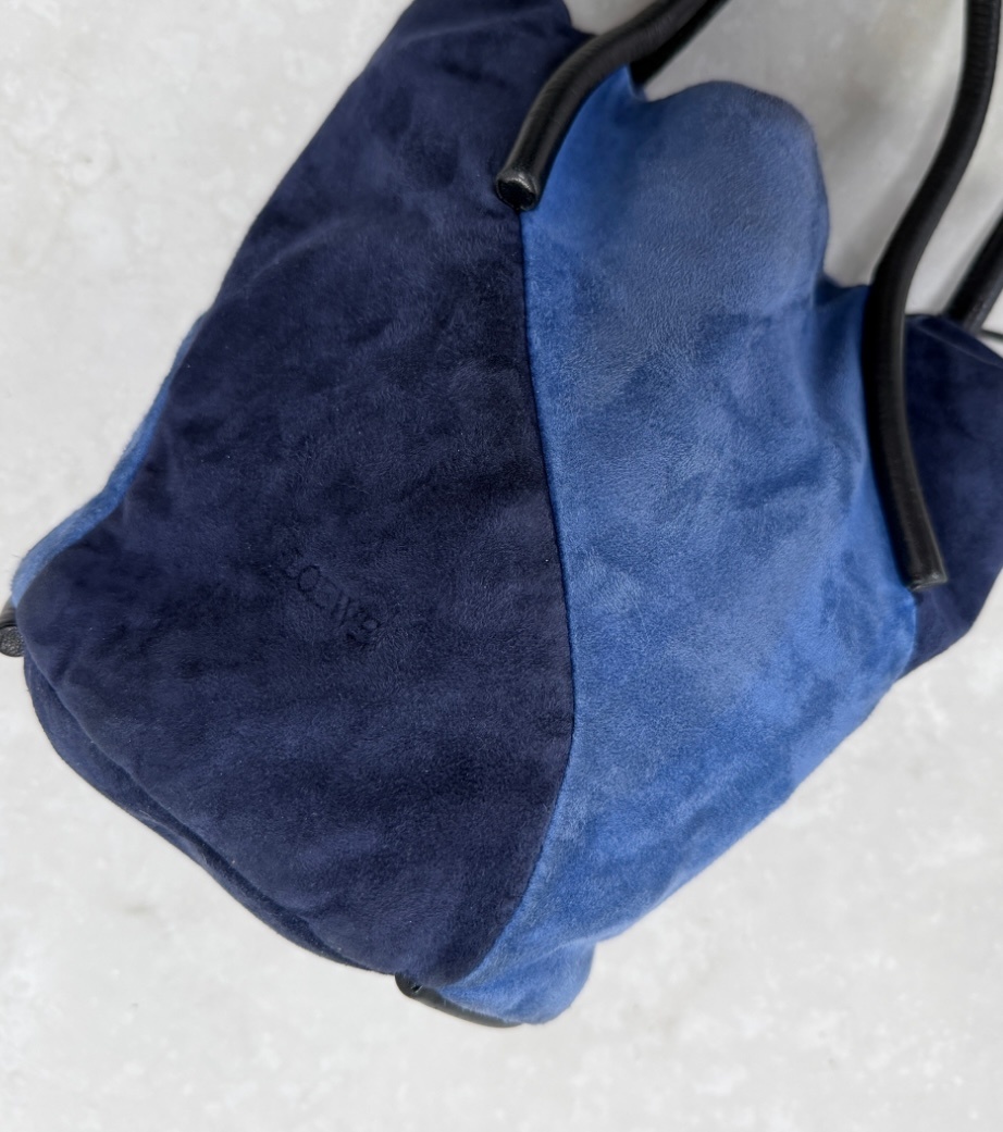 RR ARCHIVE Loewe Suede 2 Tone Bucket Bag