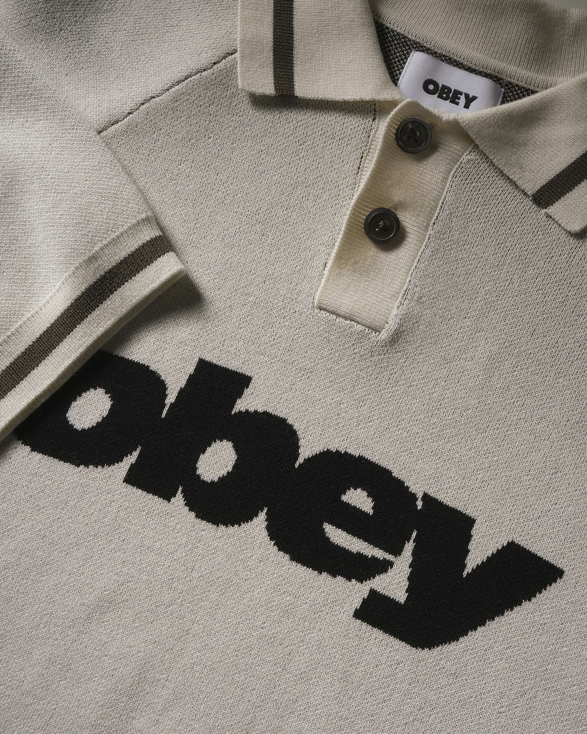 Obey Men Sport Polo Sweater