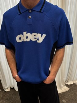 Obey Men Sport Polo Sweater