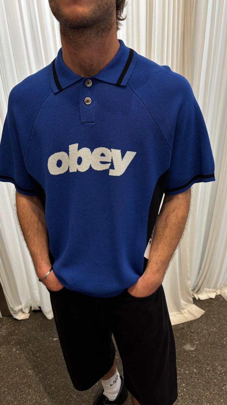 Obey Men Sport Polo Sweater