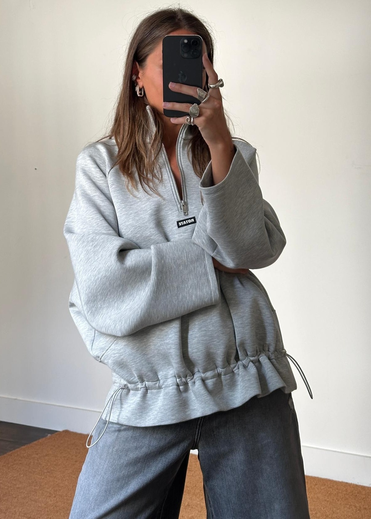 Rotate Scuba Half Zip Jacket