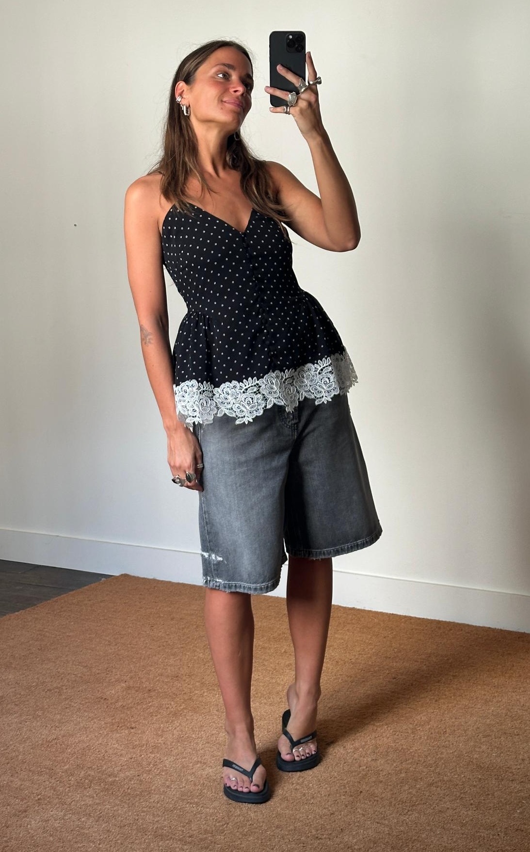 Rotate Laceband Camisole Top