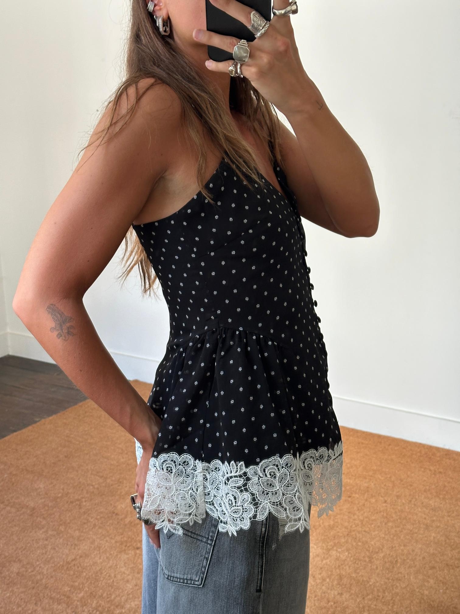 Rotate Laceband Camisole Top