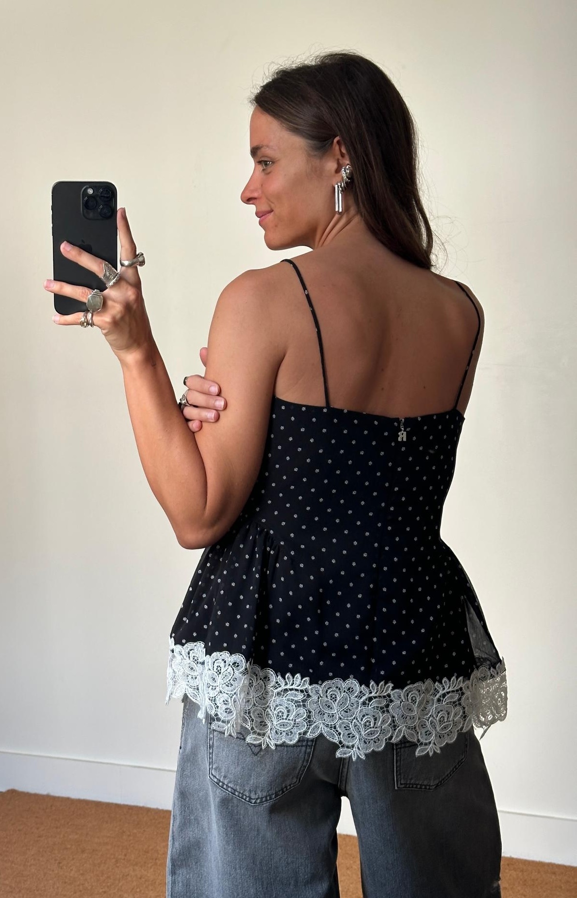 Rotate Laceband Camisole Top
