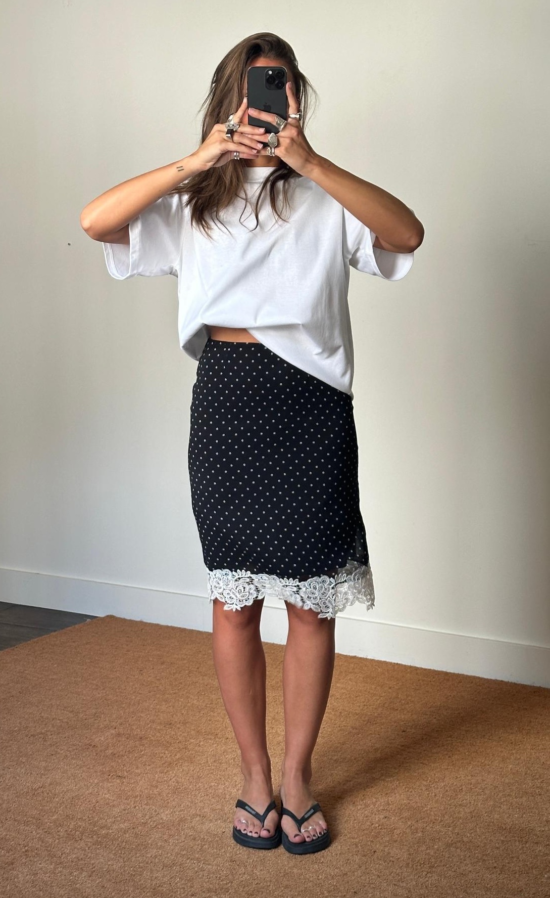 Rotate Laceband Pencilskirt