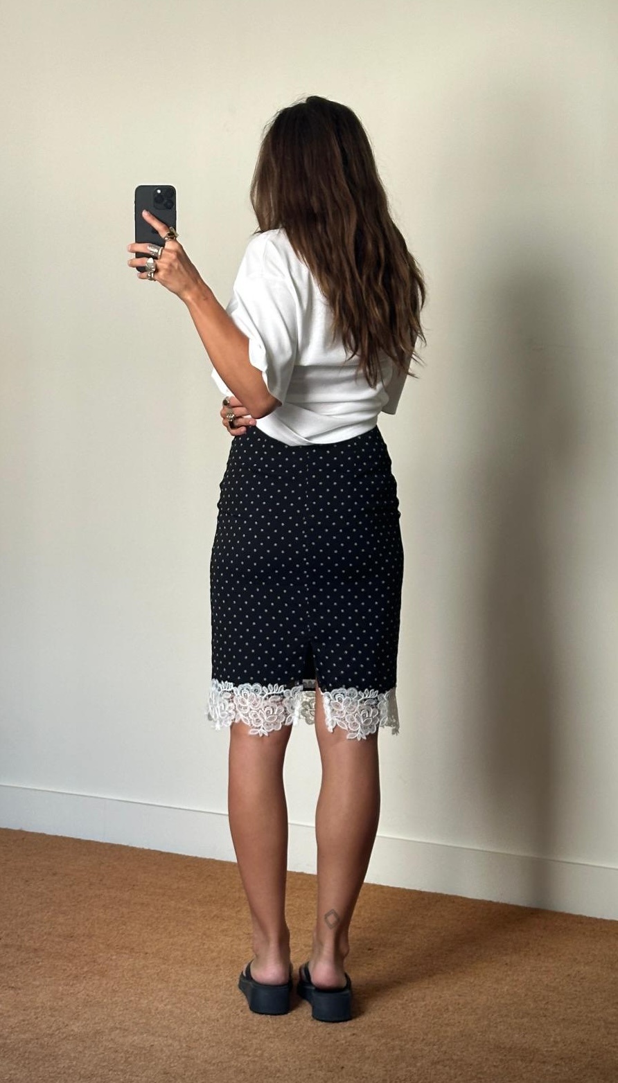 Rotate Laceband Pencilskirt