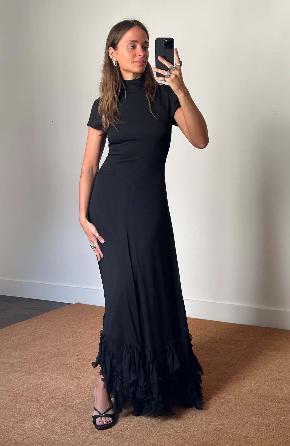 Rotate Maxi Capsleeve Dress