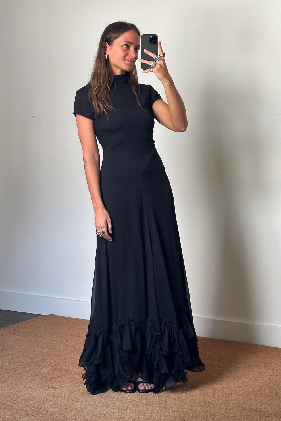 Rotate Maxi Capsleeve Dress