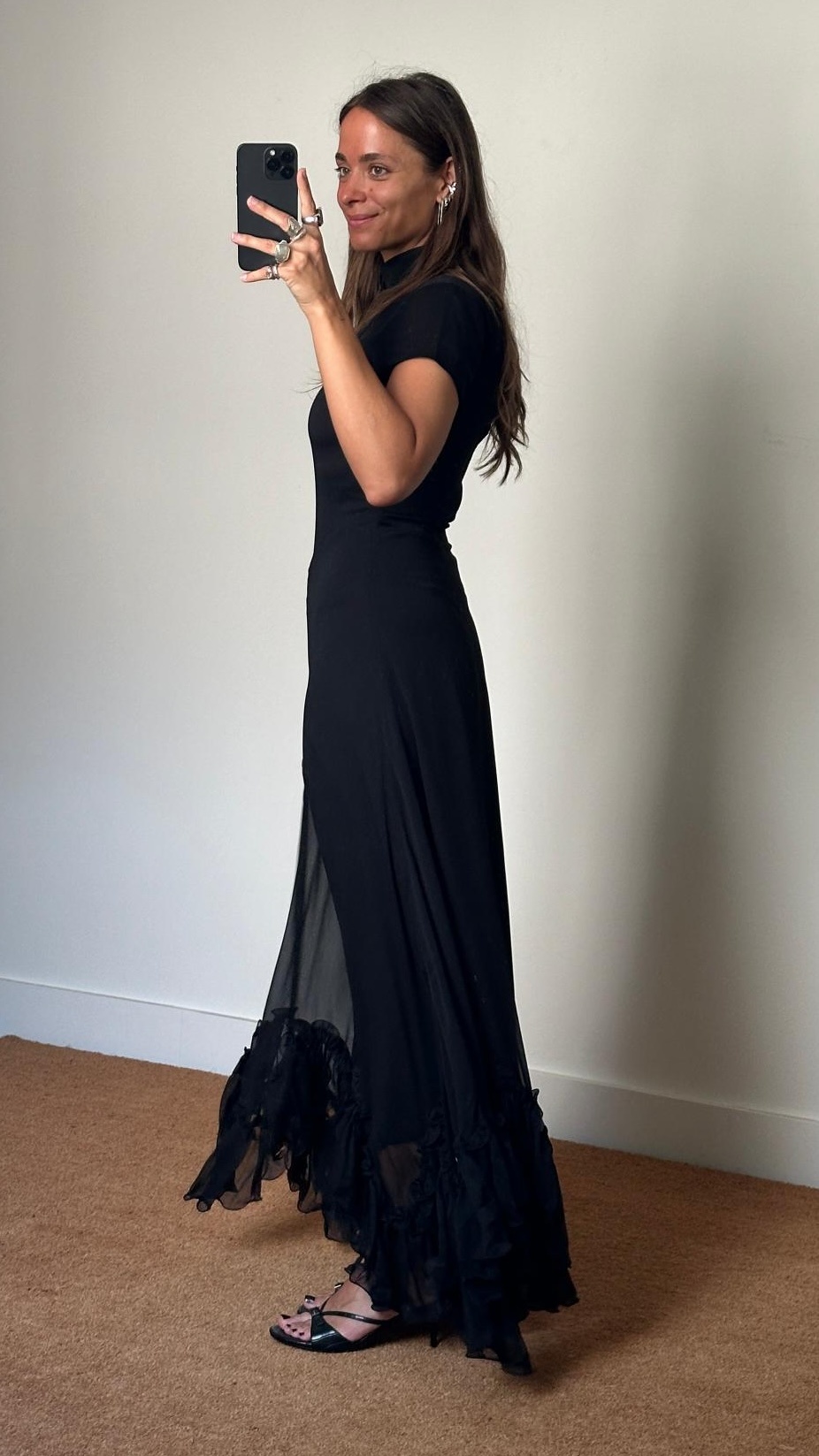 Rotate Maxi Capsleeve Dress