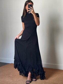 Rotate Maxi Capsleeve Dress
