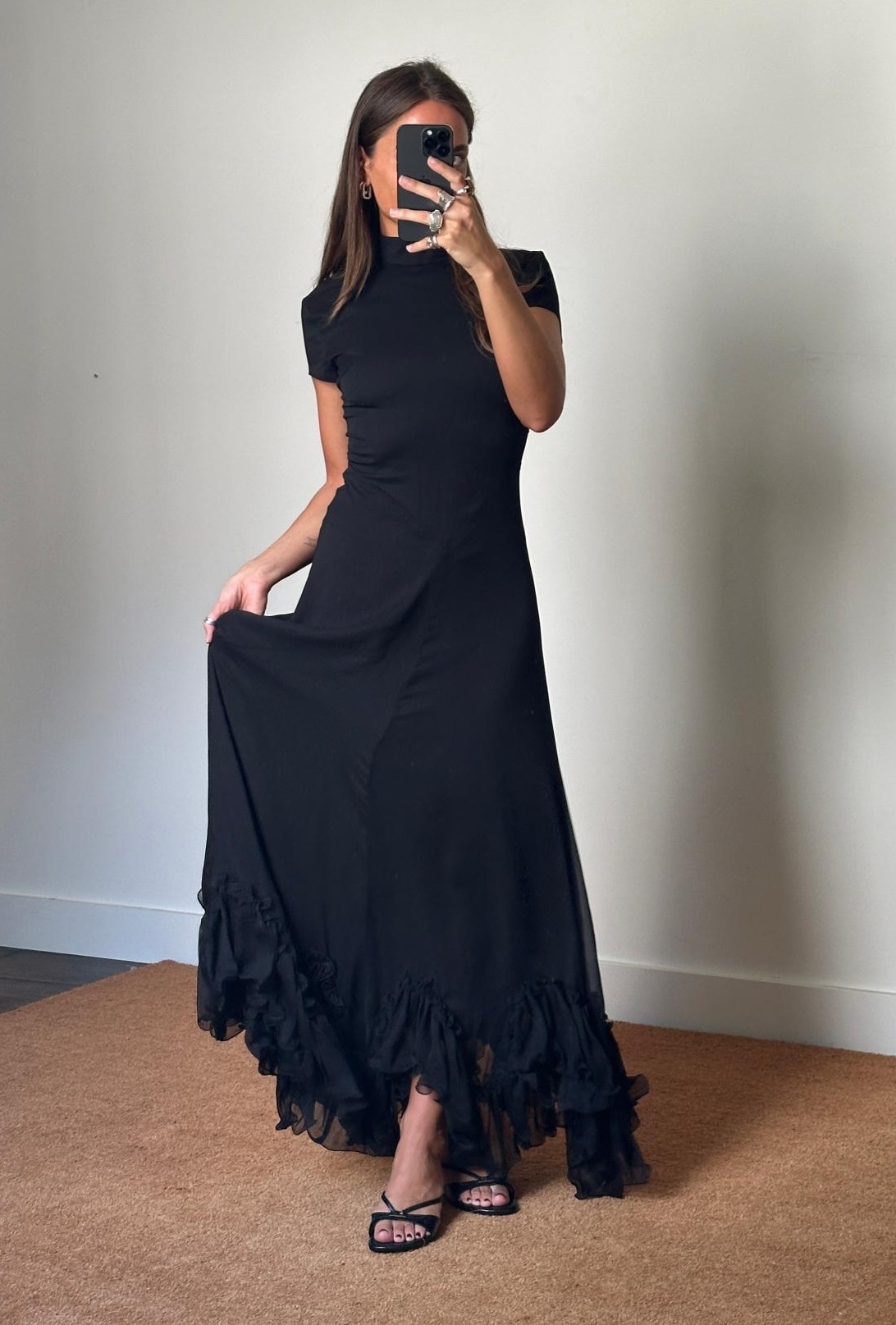 Rotate Maxi Capsleeve Dress