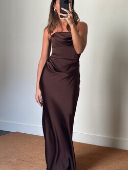 Rotate Corsage Long Dress