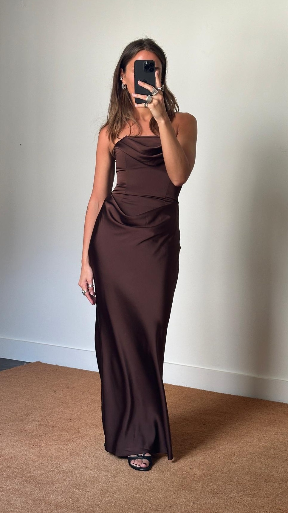 Rotate Corsage Long Dress