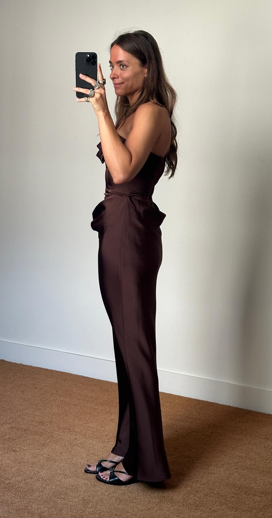 Rotate Corsage Long Dress