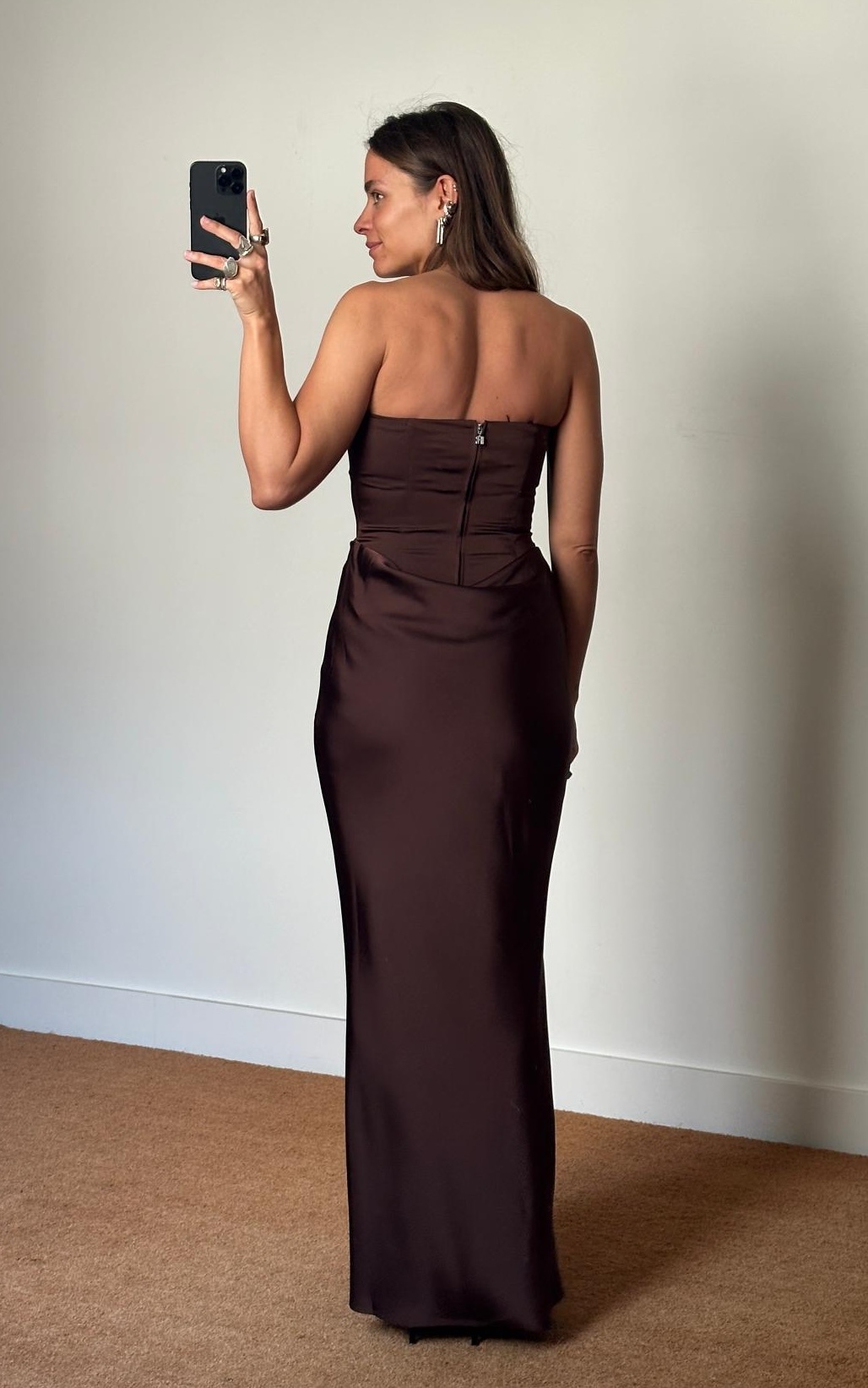 Rotate Corsage Long Dress