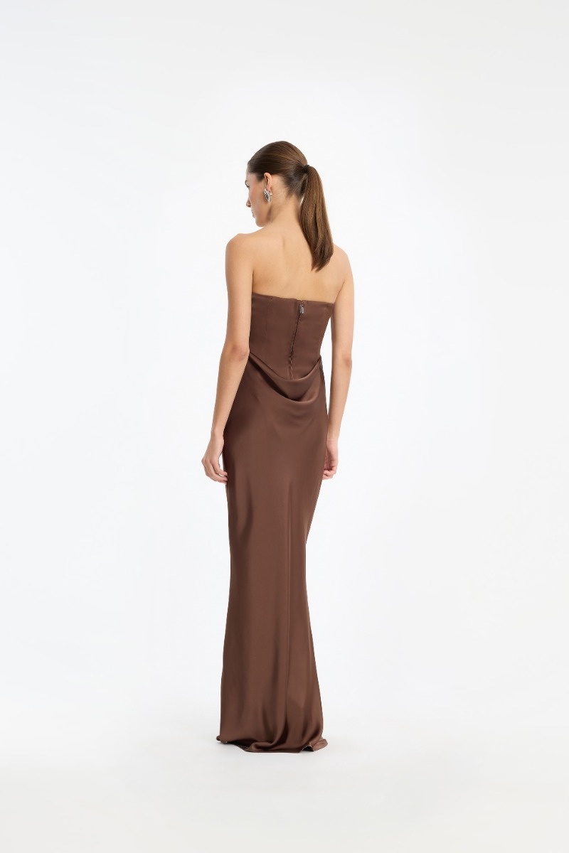 Rotate Corsage Long Dress