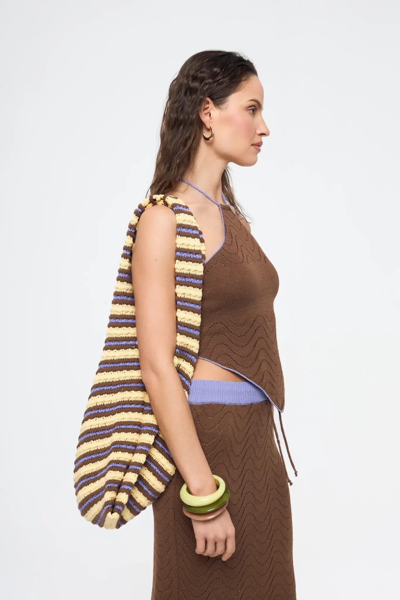 Happymess Crochet Stripes Bag