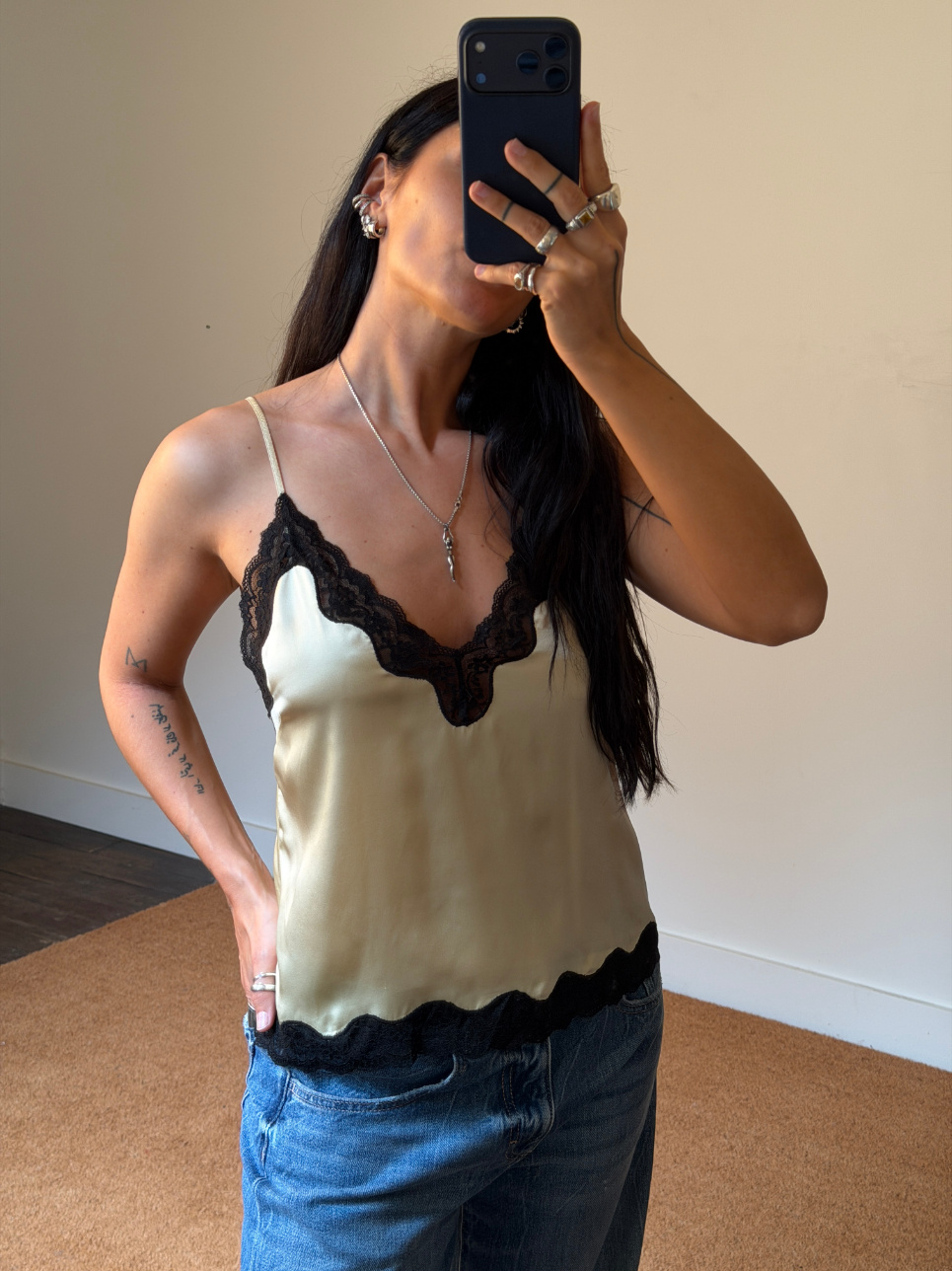 Rotate Pip Lace Top
