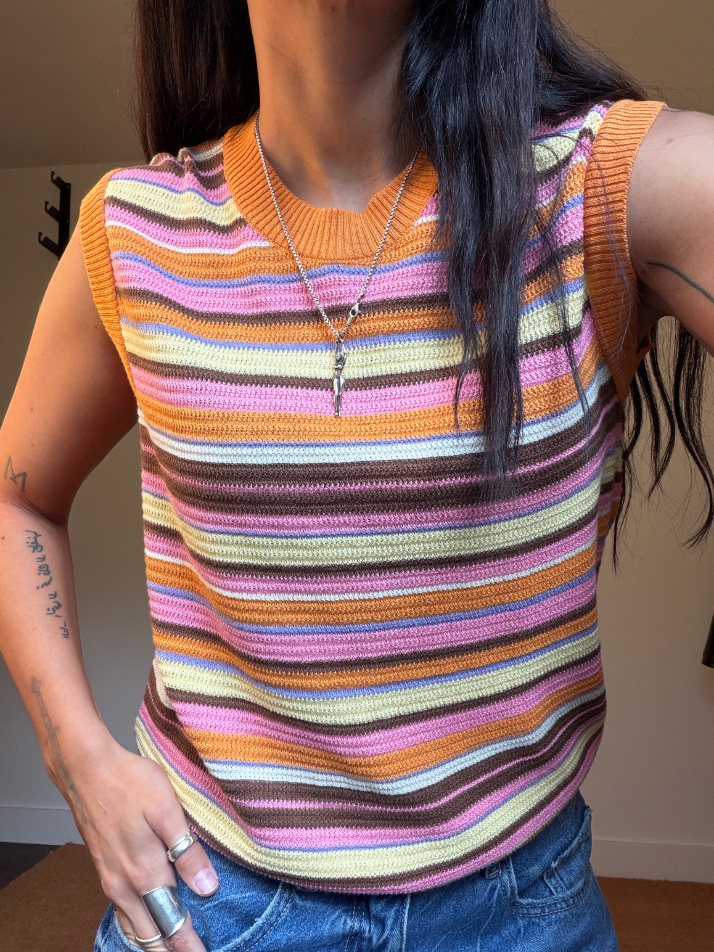 Happymess Orange Sunset Top