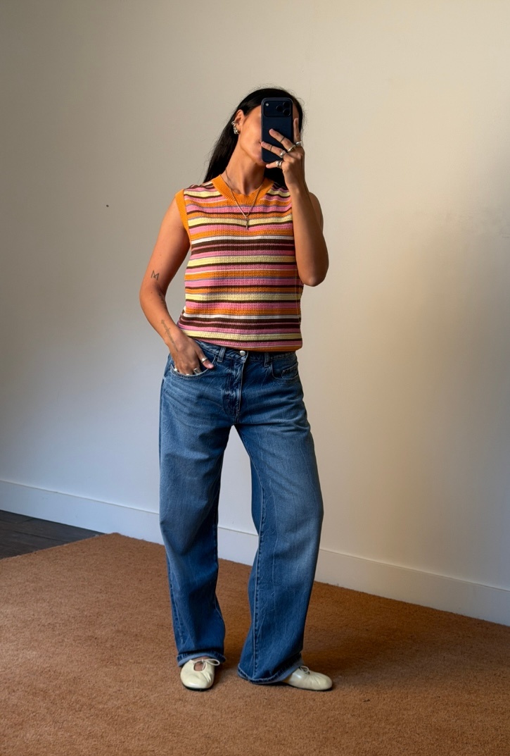 Happymess Orange Sunset Top