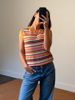 Happymess Orange Sunset Top