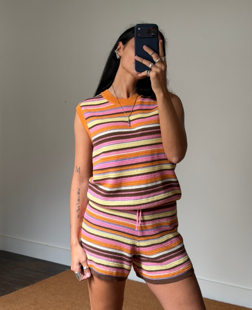 Happymess Orange Sunset Top