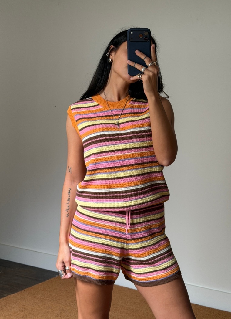 Happymess Orange Sunset Shorts