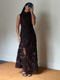 Rotate 3D Flower Maxi Dress