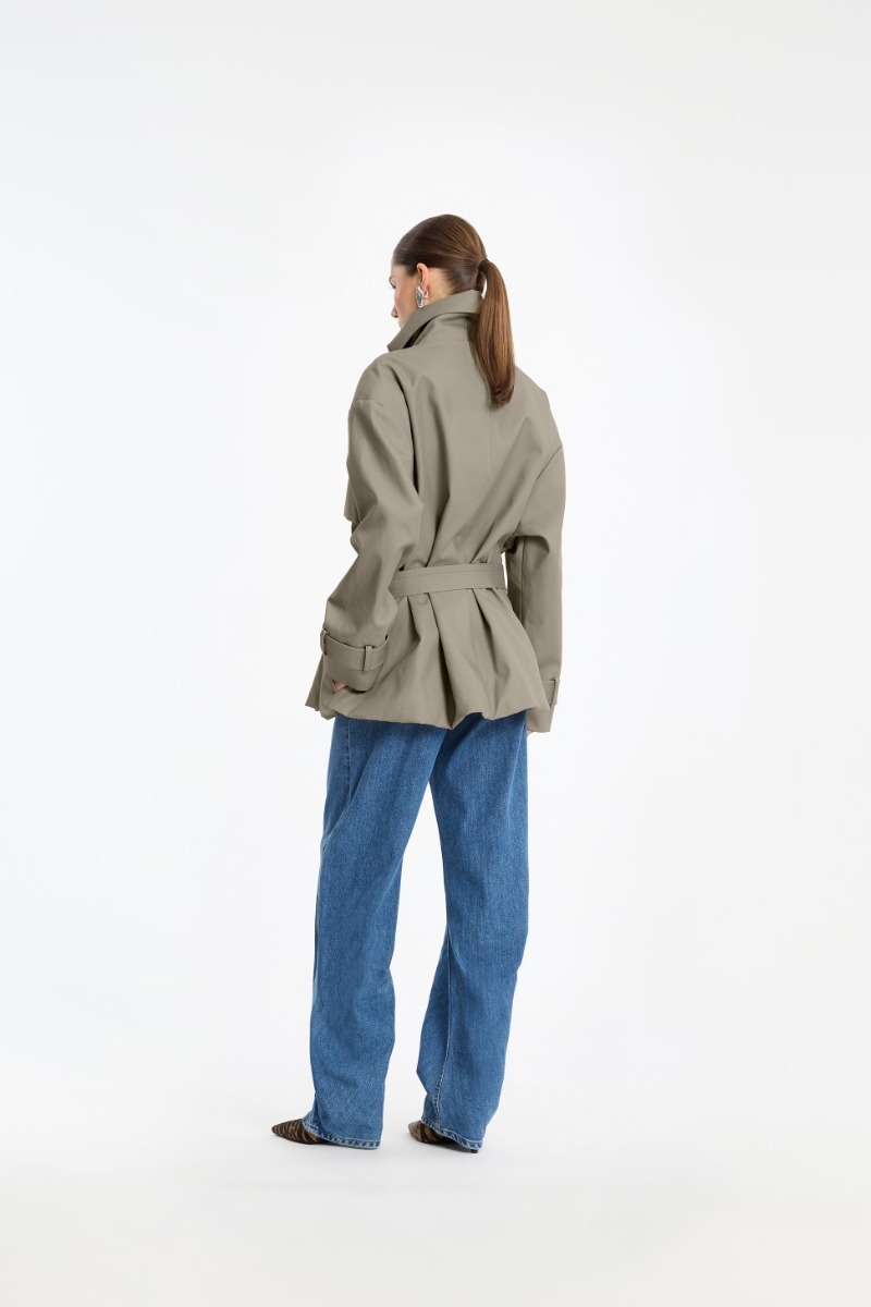 Rotate Short Trench Coat