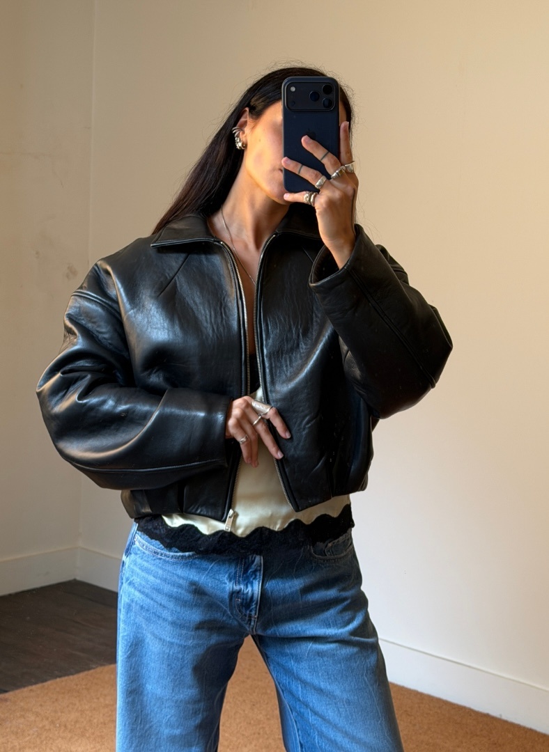 Rotate Bonded Leather Jacket