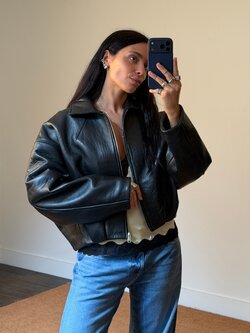 Rotate Bonded Leather Jacket