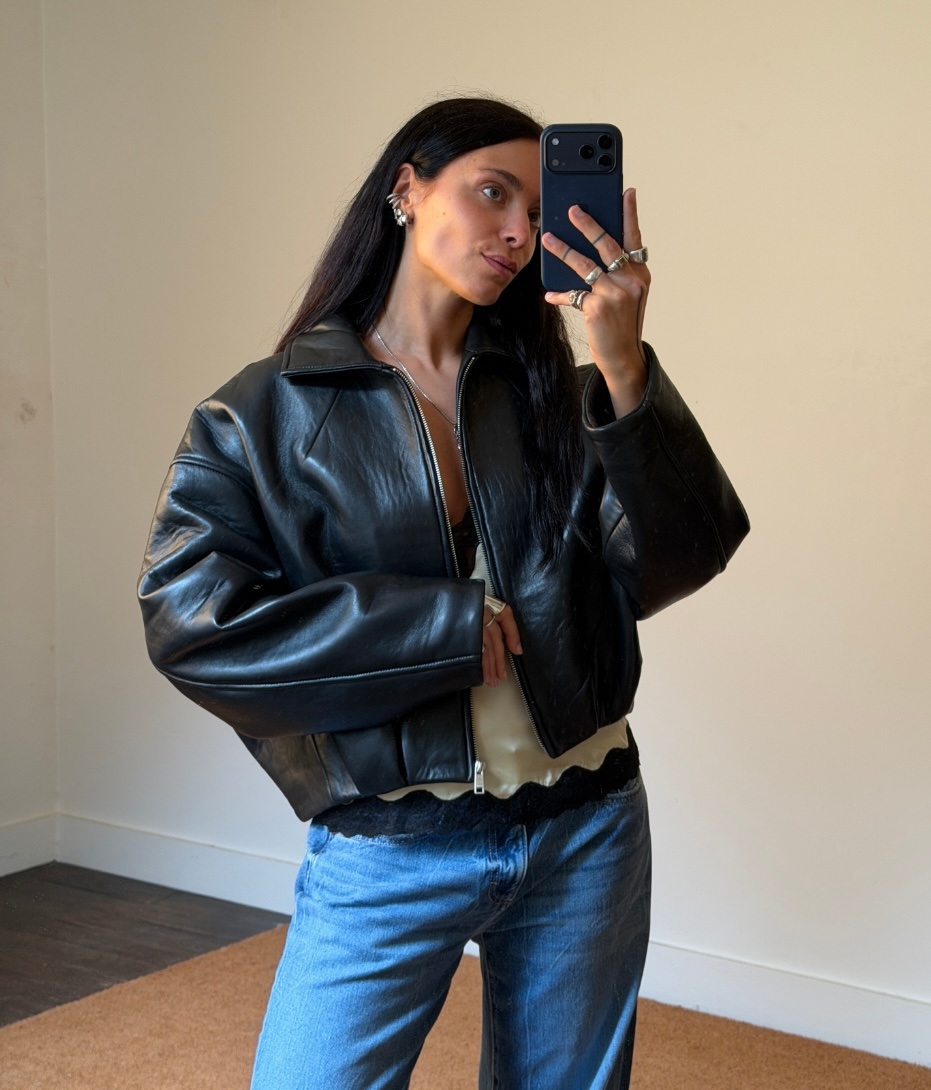 Rotate Bonded Leather Jacket