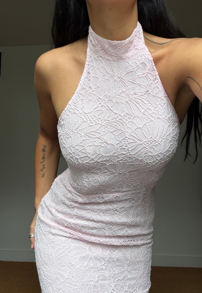 Rotate Lace Halterneck Dress