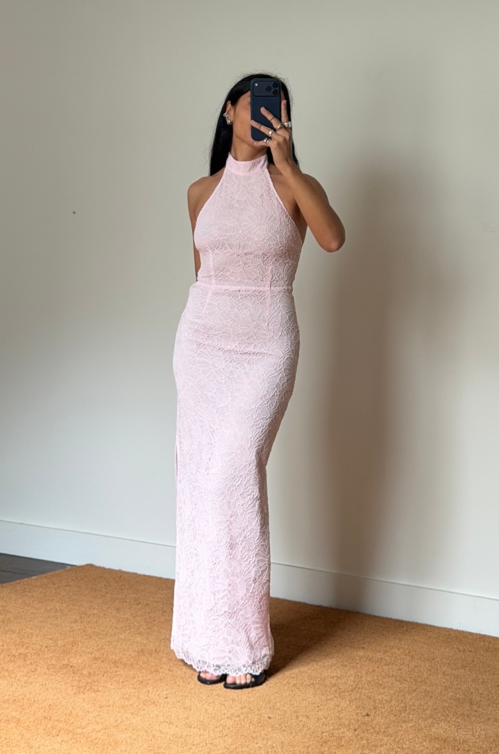 Rotate Lace Halterneck Dress