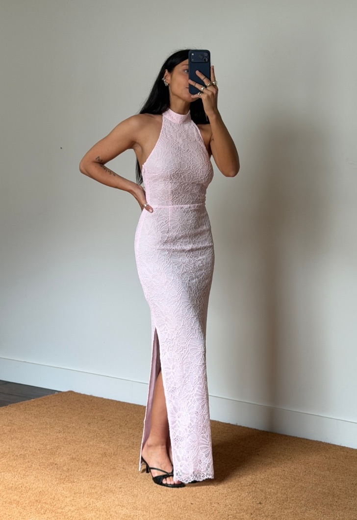 Rotate Lace Halterneck Dress