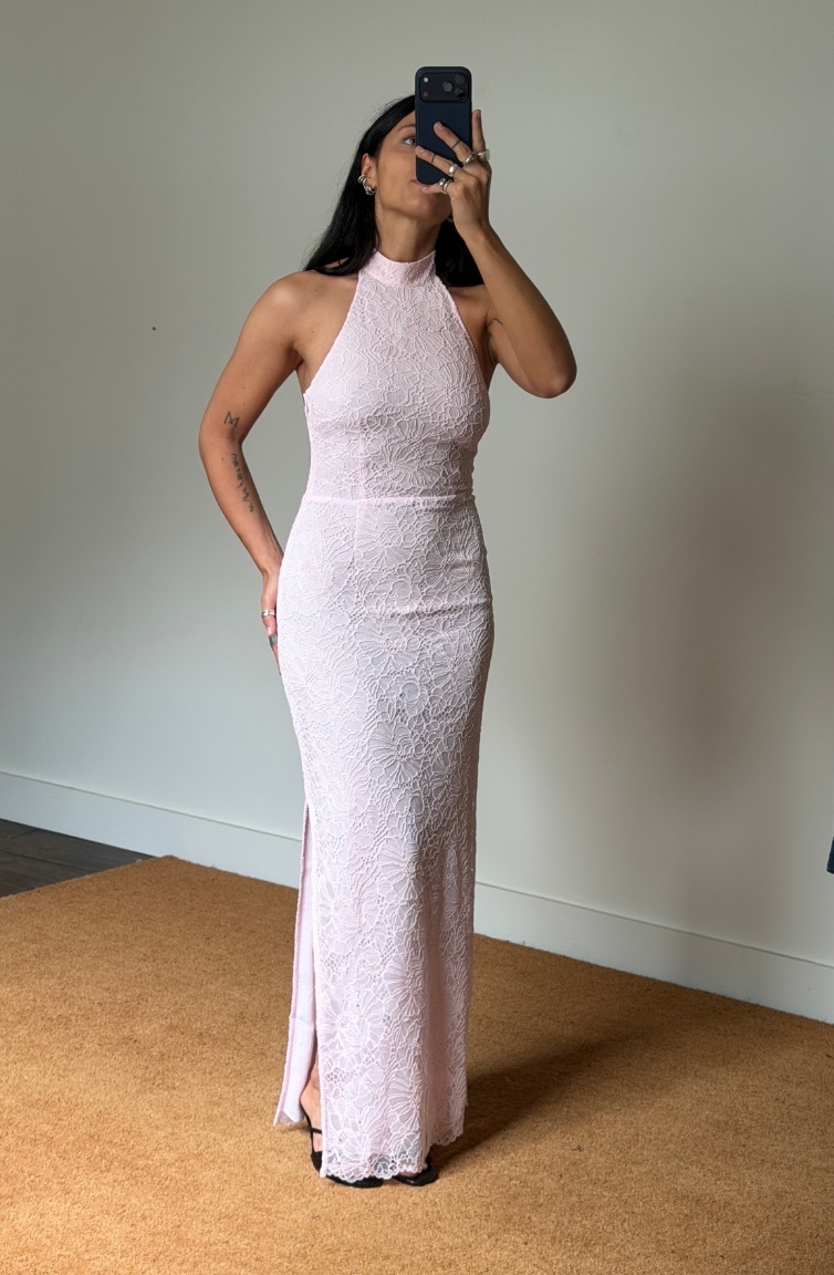 Rotate Lace Halterneck Dress