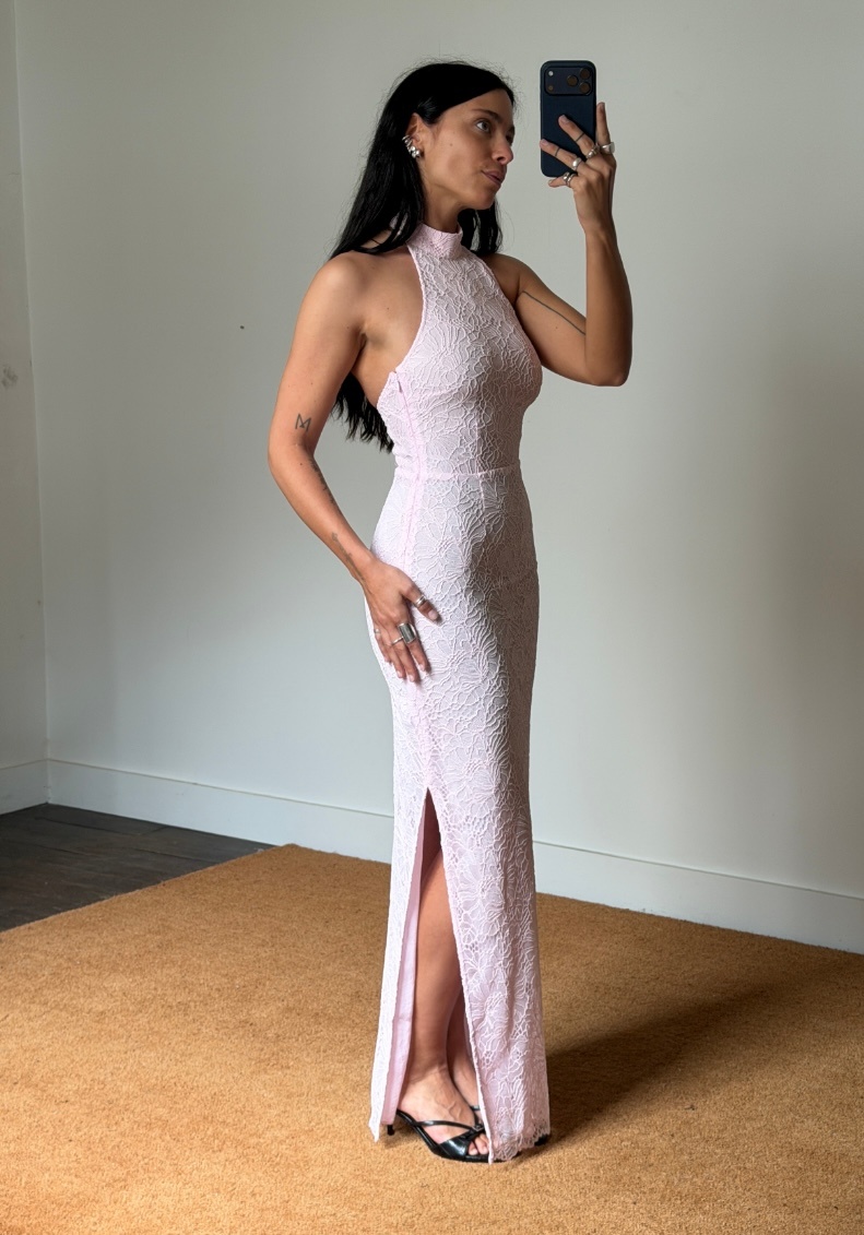 Rotate Lace Halterneck Dress