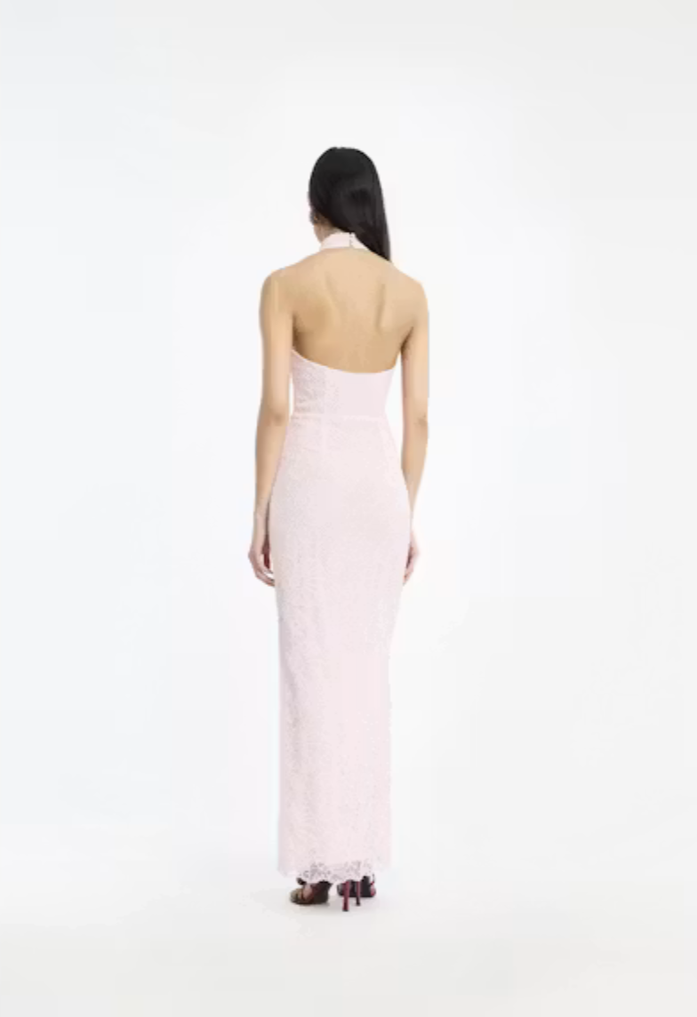 Rotate Lace Halterneck Dress