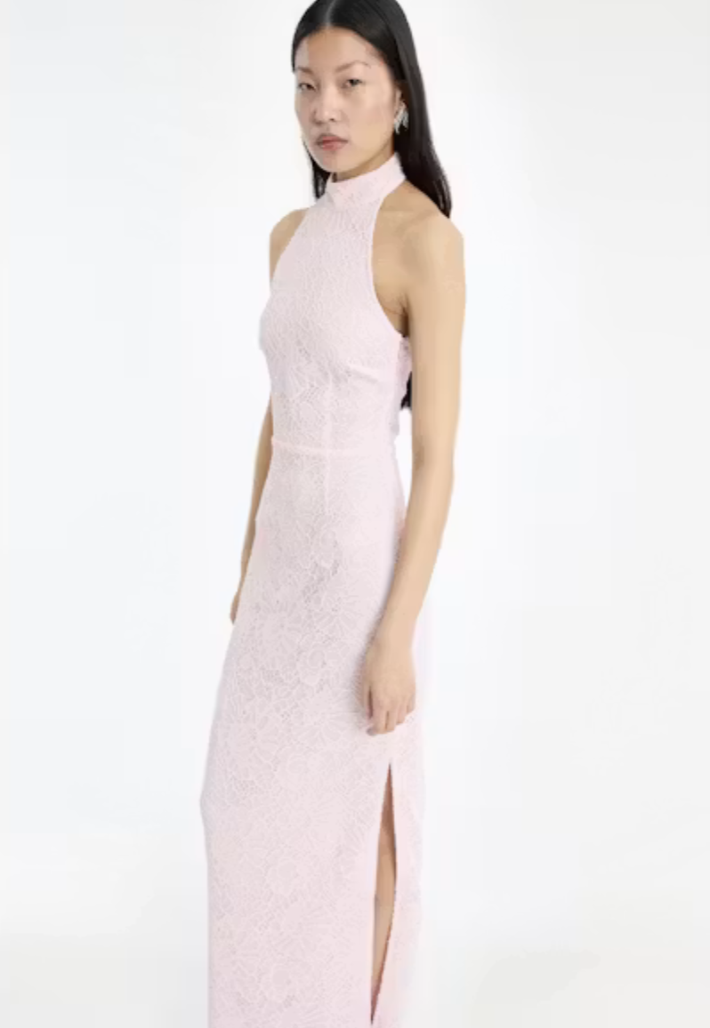 Rotate Lace Halterneck Dress