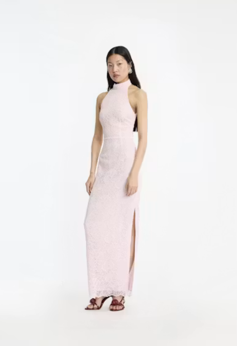 Rotate Lace Halterneck Dress