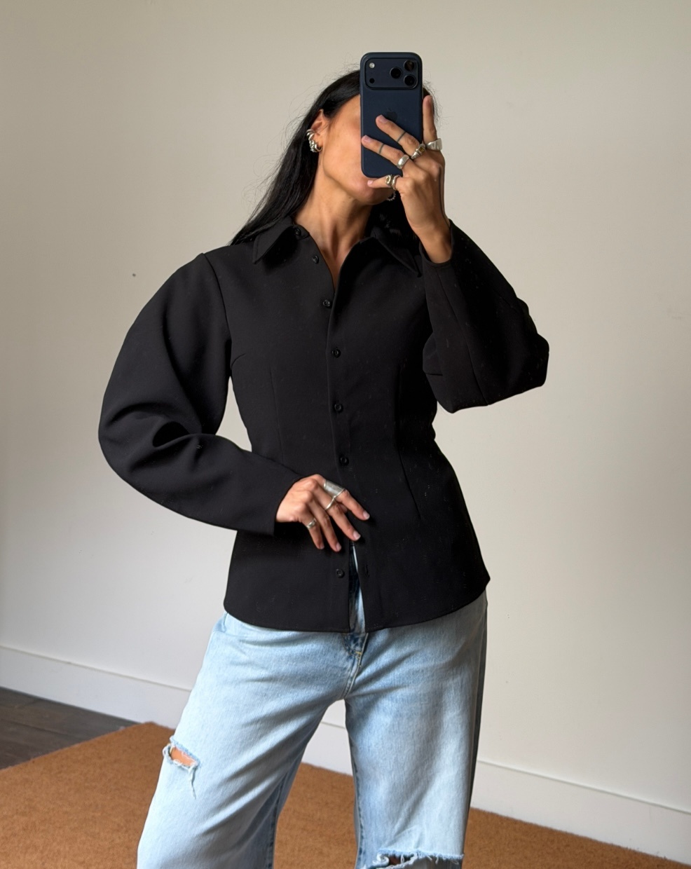 Rotate Suiting Fitted Shirt