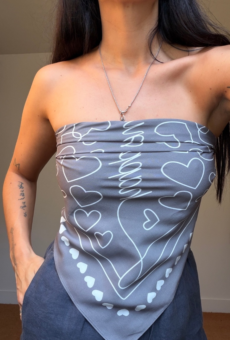 Happymess Bandana Stone Hearts
